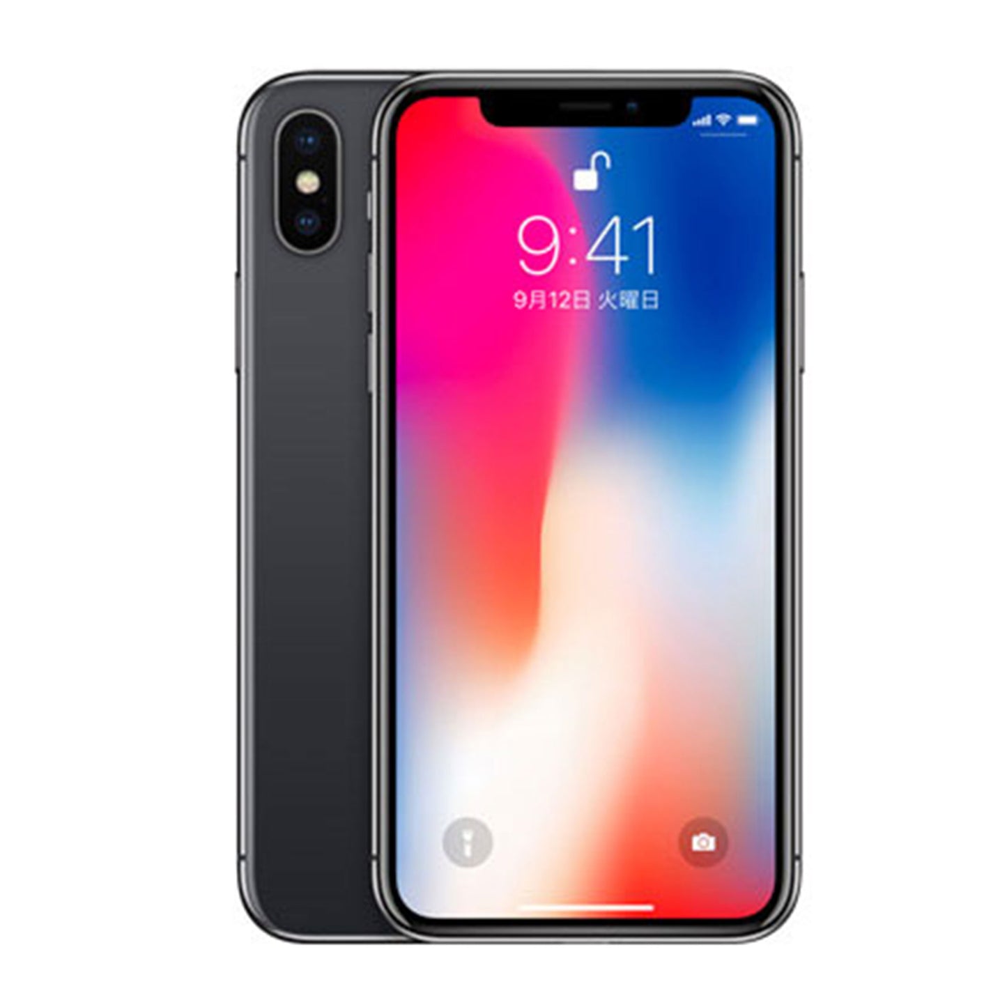 【整備済み品】iPhoneX 64GB SIMフリー ランクB バッテリー100%に交換済み