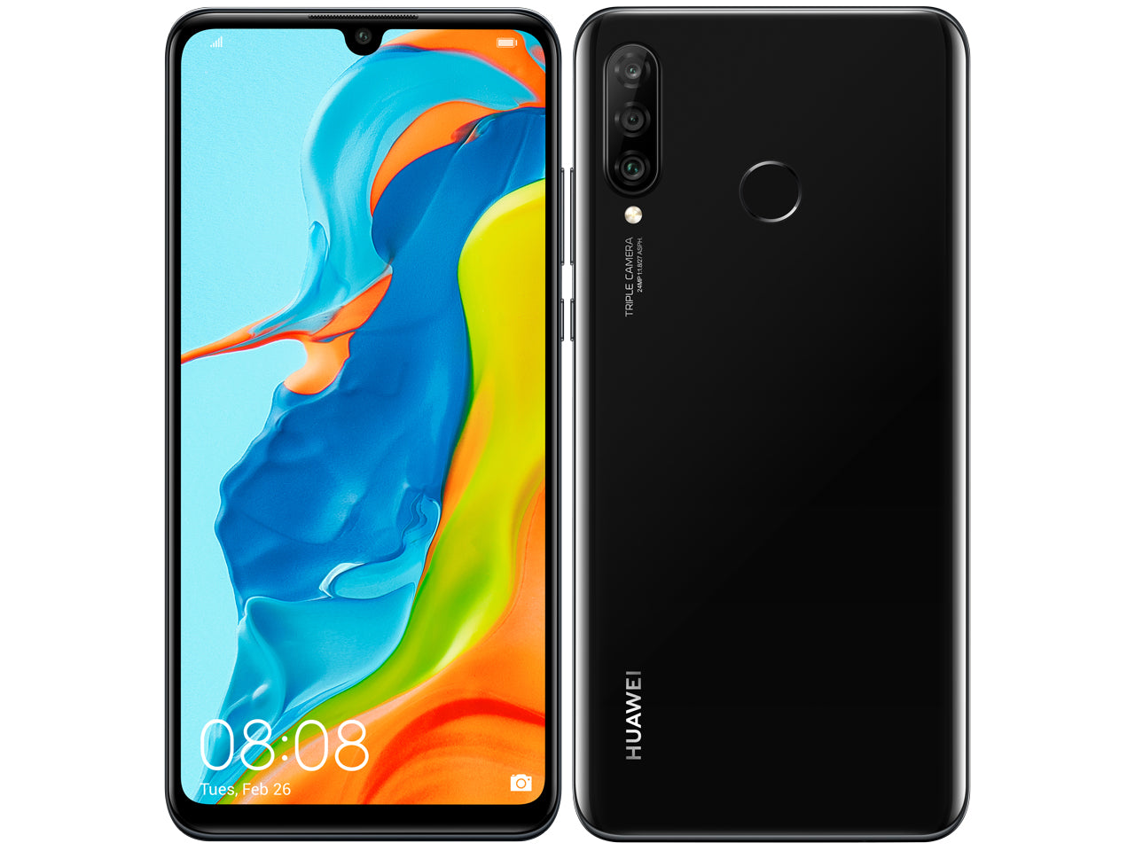 【中古】HUAWEI P30 lite MAR-LX2J 64GB SIMフリー版 ランクC
