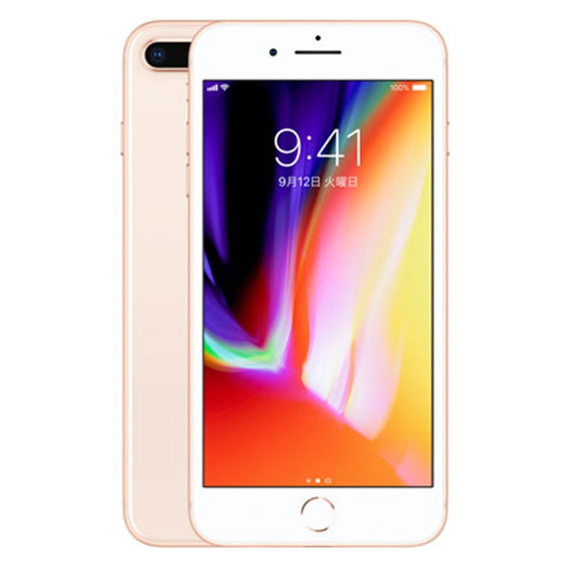 【中古】【整備済み品】iPhone 8 plus 64GB SIMフリー ランクB バッテリー100%に交換済み