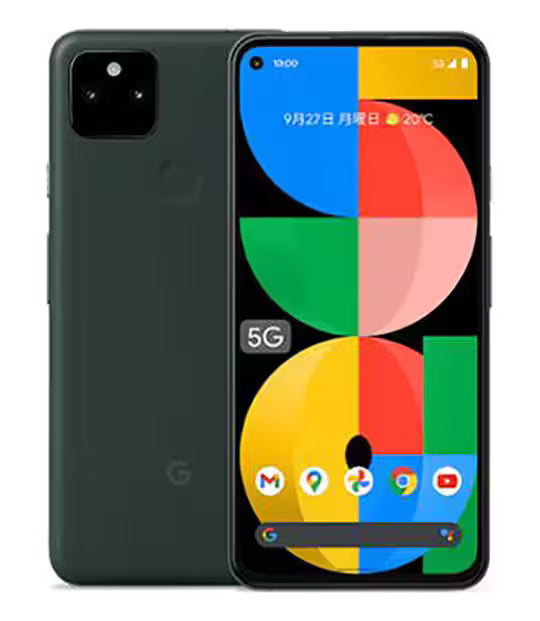 【中古】Google Pixel 5a 128GB SIMフリー ランクC モスティ ブラック