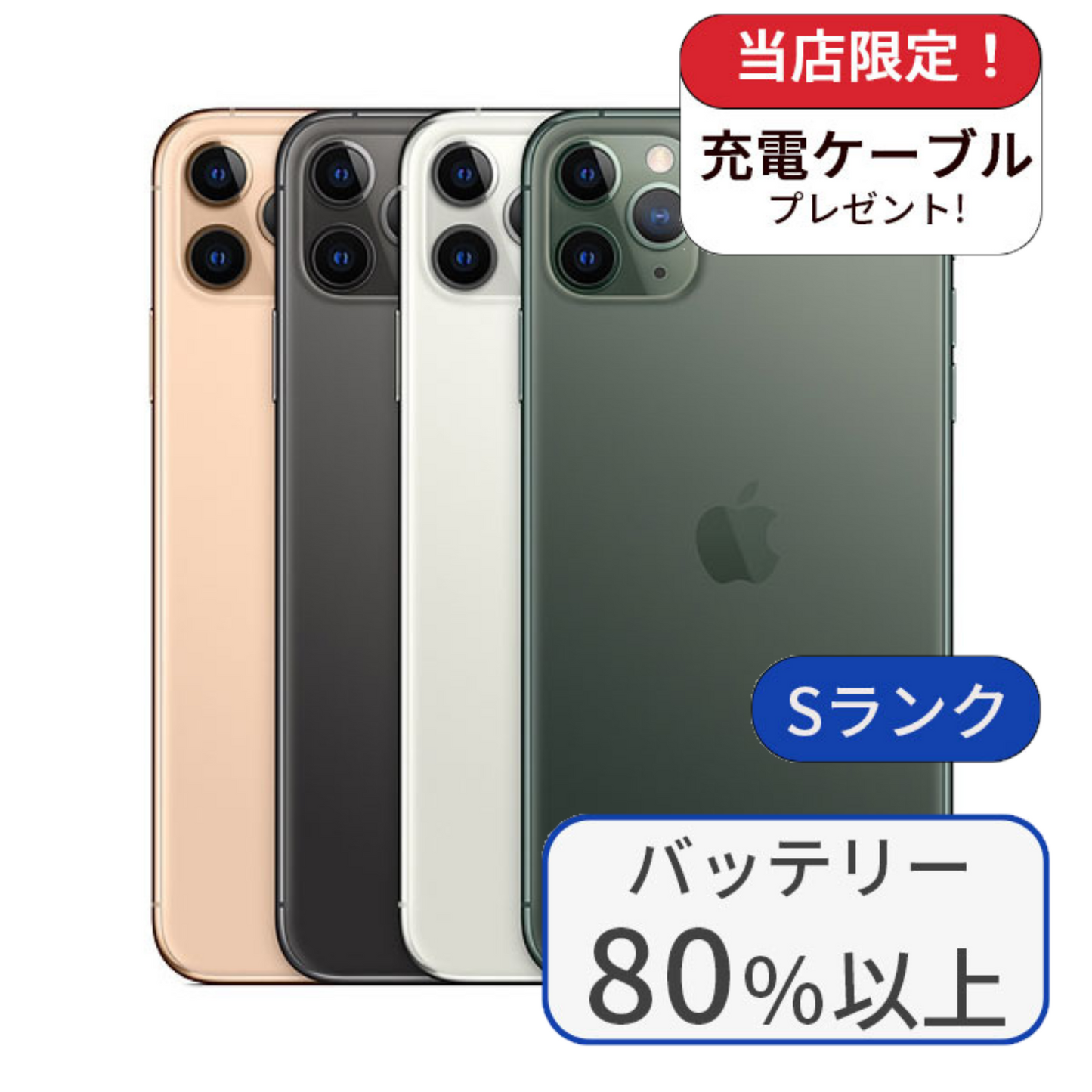 【中古】iPhone 11 pro max 64GB SIMフリー 利用制限△ ランクS