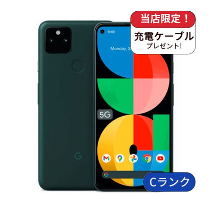 【中古】Google Pixel 5a 128GB SIMフリー ランクC モスティ ブラック